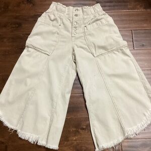 We The Free Cream Relaxed Pants/jeans